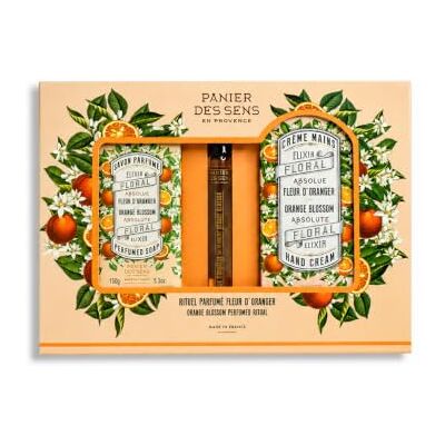 Panier des Sens Cadeauset oranjebloesem Zeep 150 g, handcrème 75 ml en roll-on eau de toilette 10 ml, 96% natuurlijke ingrediënten, klaar om cadeau te geven Panier des Sens Cadeauset oranjebloesem Zeep 150 g, handcrème 75 ml en roll-on eau de toilette 10 ml, 96% natuurlijke ingrediënten, klaar om cadeau te geven
