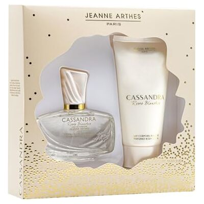 Jeanne Arthes Cadeauset voor dames – Cassandra Rose Blanc – Eau de Parfum 100 ml + lichaamsmelk 150 ml – geur barnsteen sandelhout – gemaakt en verpakt in Frankrijk in Grasse Jeanne Arthes Cadeauset voor dames – Cassandra Rose Blanc – Eau de Parfum 100 ml + lichaamsmelk 150 ml – geur barnsteen sandelhout – gemaakt en verpakt in Frankrijk in Grasse