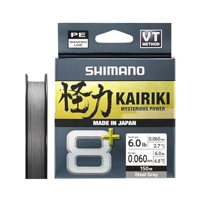 Shimano Line Kairiki 8+ 150m 0.23mm 26.3kg Grey Shimano Line Kairiki 8+ 150m 0.23mm 26.3kg Grey