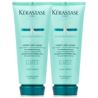 KÉRASTASE Kerastase Cement tegen slijtage, 200 ml, 2 stuks KÉRASTASE Kerastase Cement tegen slijtage, 200 ml, 2 stuks