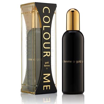 Colour Me Milton-Lloyd Gold Eau de parfum pour femme 100 ml Parfum de luxe pour femme Parfum longue durée Colour Me Milton-Lloyd Gold Eau de parfum pour femme 100 ml Parfum de luxe pour femme Parfum longue durée