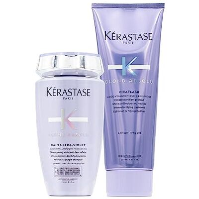 KÉRASTASE Kerastase Blond Absolute Bad Set Ultra Violet 250 ml Cicaflash 250 ml KÉRASTASE Kerastase Blond Absolute Bad Set Ultra Violet 250 ml Cicaflash 250 ml