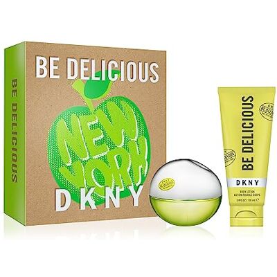 DKNY Be Delicious Eau de Parfum Geschenkset voor Vrouwen Perfume Spray 1,0 ml & Body Lotion 3,4 oz DKNY Be Delicious Eau de Parfum Geschenkset voor Vrouwen Perfume Spray 1,0 ml & Body Lotion 3,4 oz
