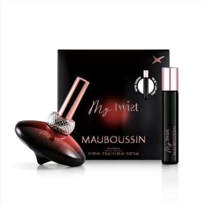 Mauboussin My Twist 90 ml + 20 ml (Travel Spray) Eau de Parfum voor dames bloemengeur Mauboussin My Twist 90 ml + 20 ml (Travel Spray) Eau de Parfum voor dames bloemengeur