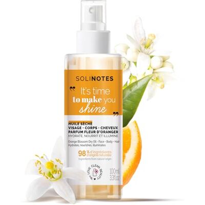 Solinotes Droge olie oranjebloesem – gezicht lichaam haar – 100 ml – Solinotes Droge olie oranjebloesem – gezicht lichaam haar – 100 ml –