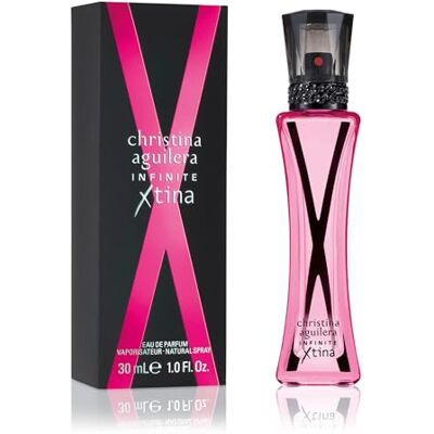 Christina Aguilera Infinite Xtina Eau de Parfum Spray Floral Amber fruitig met noten van roze guave, roze jasmijn en moderne amber, damesgeur, 30 ml Christina Aguilera Infinite Xtina Eau de Parfum Spray Floral Amber fruitig met noten van roze guave, roze jasmijn en moderne amber, damesgeur, 30 ml
