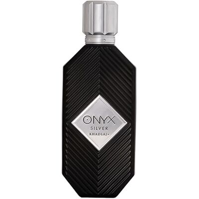 KHADLAJ PERFUMES Khadlaj Onyx Silver Eau de parfum, uniseks, bergamot, gember, zwarte peper, petitgrain, kardemom, patchouli, labdanum, benzoë, tonkabonen KHADLAJ PERFUMES Khadlaj Onyx Silver Eau de parfum, uniseks, bergamot, gember, zwarte peper, petitgrain, kardemom, patchouli, labdanum, benzoë, tonkabonen