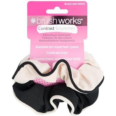 Brushworks Contrasterende scrunchies (2 stuks) Brushworks Contrasterende scrunchies (2 stuks)