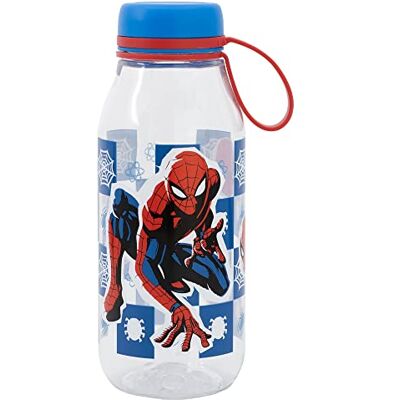 Stor Ecozen Gourde pour enfant 460 ml avec bouchon et crochet de suspension Spider-man Stor Ecozen Gourde pour enfant 460 ml avec bouchon et crochet de suspension Spider-man
