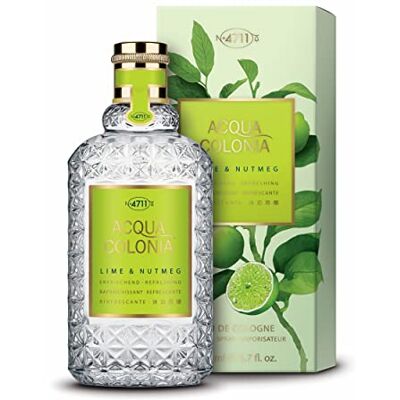 4711 Acqua Colonia Lime and Nutmeg Eau de Cologne, verstuiver/spray, uniseks, 170 ml 4711 Acqua Colonia Lime and Nutmeg Eau de Cologne, verstuiver/spray, uniseks, 170 ml
