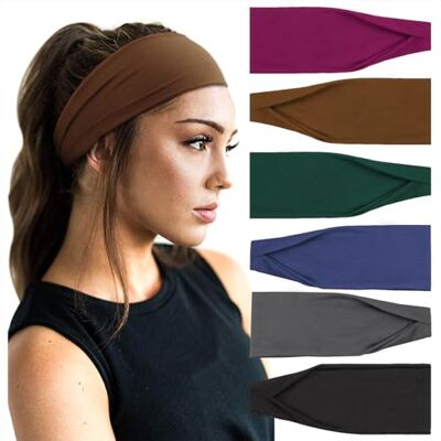 DRESHOW 6-delige haarband voor dames, yoga, hardlopen, sport, training, schattige haarbanden, accessoires DRESHOW 6-delige haarband voor dames, yoga, hardlopen, sport, training, schattige haarbanden, accessoires
