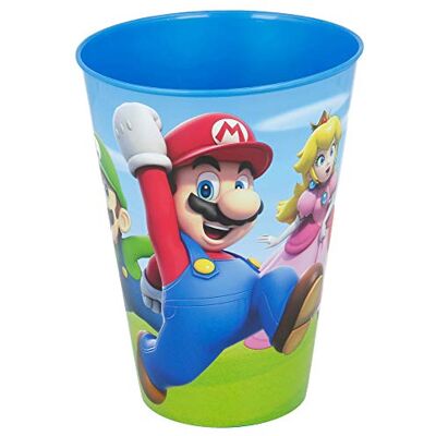 Stor Gobelet en plastique réutilisable Super Mario 260 ml Stor Gobelet en plastique réutilisable Super Mario 260 ml