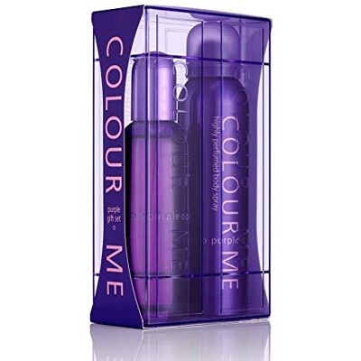 Colour Me Purple Fragrance for Women Gift Set 100ml EDP/150ml Body Spray, by Milton-Lloyd Colour Me Purple Fragrance for Women Gift Set 100ml EDP/150ml Body Spray, by Milton-Lloyd
