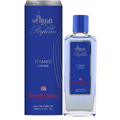 Alvarez Gomez Eau de Parfum voor heren, titanium, 150 ml, fascinerend eau de parfum Alvarez Gomez Eau de Parfum voor heren, titanium, 150 ml, fascinerend eau de parfum
