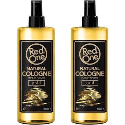 Redone Barber Cologne Gold Natuurlijke aftershave spray, 2 x 400 ml, langdurige geur, hoogwaardig verzorgingsproduct voor heren, set van 2 Redone Barber Cologne Gold Natuurlijke aftershave spray, 2 x 400 ml, langdurige geur, hoogwaardig verzorgingsproduct voor heren, set van 2