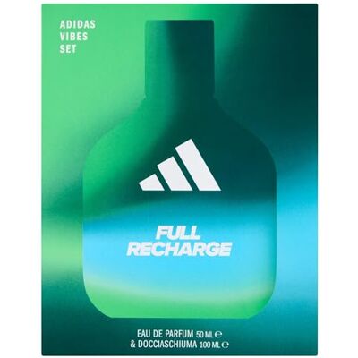 adidas , Vibes Full Recharge Eau de Parfum Cadeauset 50 ml + Douchegel 100 ml adidas , Vibes Full Recharge Eau de Parfum Cadeauset 50 ml + Douchegel 100 ml