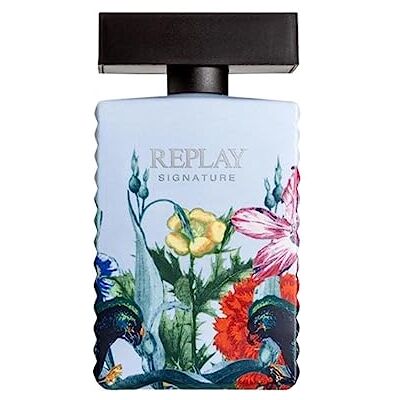 Replay Signature Secret for Woman Eau de toilette voor dames, bloemengeur citrus, mysterieus, intens, energiek, boeiend en sprankelend, 100 ml fles Replay Signature Secret for Woman Eau de toilette voor dames, bloemengeur citrus, mysterieus, intens, energiek, boeiend en sprankelend, 100 ml fles