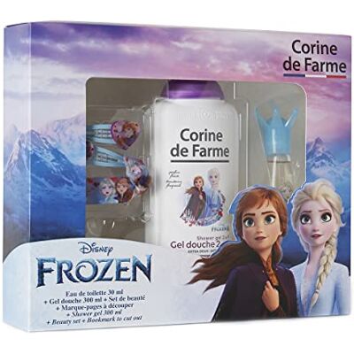 Corine de Farme Cadeauset Frozen 2 Disney – eau de toilette 30 ml + douchegel 300 ml + set haarspelden en armband – gemaakt in Frankrijk Corine de Farme Cadeauset Frozen 2 Disney – eau de toilette 30 ml + douchegel 300 ml + set haarspelden en armband – gemaakt in Frankrijk