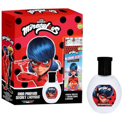 Christine Arbel MIRACULOUS Ladybug Parfumset voor kinderen, meisjes, eau de toilette 30 ml + 1 geurnevel, 100 ml, fruitige bloemengeur, gemaakt in Frankrijk Christine Arbel MIRACULOUS Ladybug Parfumset voor kinderen, meisjes, eau de toilette 30 ml + 1 geurnevel, 100 ml, fruitige bloemengeur, gemaakt in Frankrijk