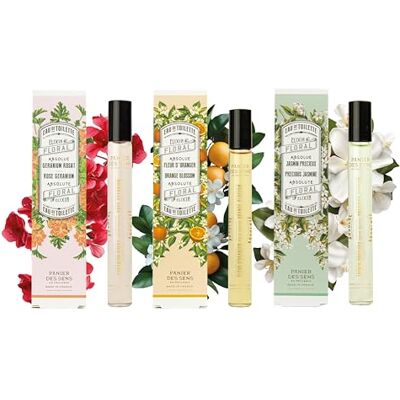 Panier des Sens Roll-on parfum cadeau oranjebloesem + jasmijn + geranium Panier des Sens Roll-on parfum cadeau oranjebloesem + jasmijn + geranium