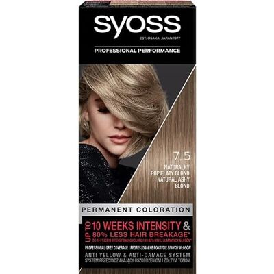 Syoss Teinture pour les cheveux 7_5 Blond cendré Syoss Teinture pour les cheveux 7_5 Blond cendré
