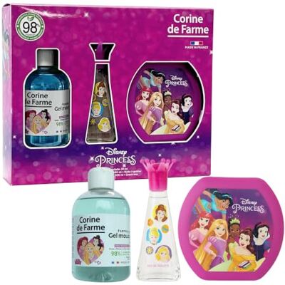Corine de Farme Prinsessenset met eau de toilette 50 ml, schuimbad 300 ml Kinderbox – bloemen – tiaré bloem & fresia – natuurlijke ingrediënten Corine de Farme Prinsessenset met eau de toilette 50 ml, schuimbad 300 ml Kinderbox – bloemen – tiaré bloem & fresia – natuurlijke ingrediënten