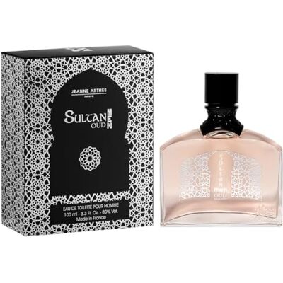 Jeanne Arthes Eau de Toilette voor heren – Sultan Oud – Oriental – Oud en lavendel – gemaakt in Frankrijk tot Grasse – cadeau voor mannen – 100 ml Jeanne Arthes Eau de Toilette voor heren – Sultan Oud – Oriental – Oud en lavendel – gemaakt in Frankrijk tot Grasse – cadeau voor mannen – 100 ml