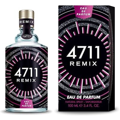4711 REMIX Electric Night Eau de Parfum 100 ml: damesgeur met citroen, pioenroos, ceder en vanille onweerstaanbare intense elektrische geur voor dames 4711 REMIX Electric Night Eau de Parfum 100 ml: damesgeur met citroen, pioenroos, ceder en vanille onweerstaanbare intense elektrische geur voor dames
