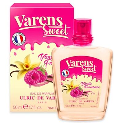 Ulric de Varens Varens Sweet Vanille Framboos Eau de Parfum Gourmand, Framboos, Vanille Damesgeur Spray Made in France 50 ml Ulric de Varens Varens Sweet Vanille Framboos Eau de Parfum Gourmand, Framboos, Vanille Damesgeur Spray Made in France 50 ml