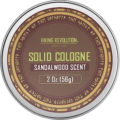 Viking Sandelhout Solid Cologne voor heren, 60 g – Vast herenparfum, parfum balsem voor mannen, alcoholvrij, reisformaat Viking Sandelhout Solid Cologne voor heren, 60 g – Vast herenparfum, parfum balsem voor mannen, alcoholvrij, reisformaat
