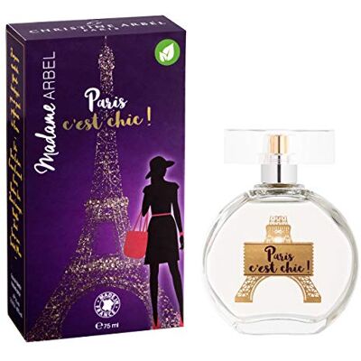 Christine Arbel Paris Eau de Toilette Femme Madame Arbel Paris C'est Chic! Parfum gemaakt in Frankrijk, verstuiver, 75 ml Christine Arbel Paris Eau de Toilette Femme Madame Arbel Paris C'est Chic! Parfum gemaakt in Frankrijk, verstuiver, 75 ml