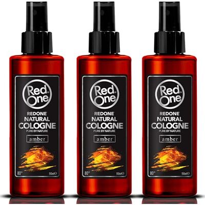 Redone Aftershave Natural Spray Barber Cologne barnsteen, 3 x 150 ml, langdurige geur, hoogwaardig verzorgingsproduct voor heren, 3 stuks Redone Aftershave Natural Spray Barber Cologne barnsteen, 3 x 150 ml, langdurige geur, hoogwaardig verzorgingsproduct voor heren, 3 stuks