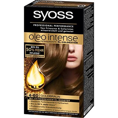 Syoss Oleo Intense Haarverf, 4-60, goudbruin, 115 ml, 3 stuks Syoss Oleo Intense Haarverf, 4-60, goudbruin, 115 ml, 3 stuks