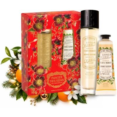 Panier des Sens Set met sinaasappelbloemen – eau de toilette en handcrème Cadeauset voor dames, eau de toilette 50 ml en handcrème 30 ml, oranjebloesem, klaar om cadeau te geven voor Kerstmis Panier des Sens Set met sinaasappelbloemen – eau de toilette en handcrème Cadeauset voor dames, eau de toilette 50 ml en handcrème 30 ml, oranjebloesem, klaar om cadeau te geven voor Kerstmis