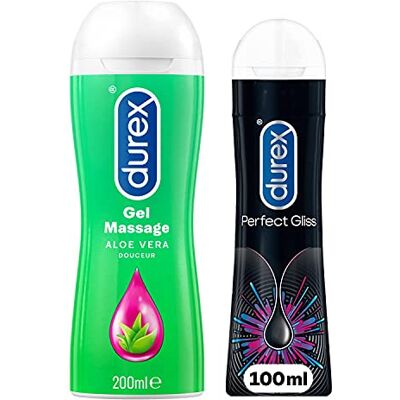 Durex 2 stuks glijgel intieme massagegel Aloë Vera 200 ml Perfect Gliss gel glijmiddel langdurige anale seks 100 ml Durex 2 stuks glijgel intieme massagegel Aloë Vera 200 ml Perfect Gliss gel glijmiddel langdurige anale seks 100 ml