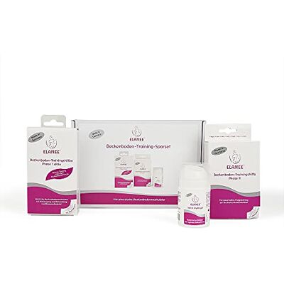 Elanee Bekkenbodemtrainingsset met 3 producten effectieve versterking van de bekkenbodemspieren met vaginale kegels + glijmiddel op waterbasis (760-00) Elanee Bekkenbodemtrainingsset met 3 producten effectieve versterking van de bekkenbodemspieren met vaginale kegels + glijmiddel op waterbasis (760-00)