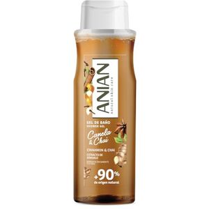 ANIAN Douchegel kaneel en chai 750 ml met sandelhoutextract, warm en comfortabel aroma, voor elk huidtype, 90% ingrediënten van natuurlijke oorsprong, geschikt voor veganisten ANIAN Douchegel kaneel en chai 750 ml met sandelhoutextract, warm en comfortabel aroma, voor elk huidtype, 90% ingrediënten van natuurlijke oorsprong, geschikt voor veganisten
