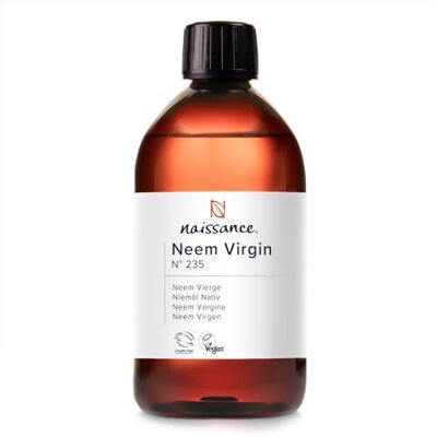 Naissance Zuigdelijke Neemolie (nr. 235) – 450 ml – veganistisch – voor haar, nagels, wenkbrauwen, hoofdhuid, huid, lichaam en tuinplant Naissance Zuigdelijke Neemolie (nr. 235) – 450 ml – veganistisch – voor haar, nagels, wenkbrauwen, hoofdhuid, huid, lichaam en tuinplant