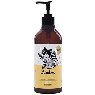 Yope Handzeep lindeextract calendula kamille lijnzaad bloemige geur rustgevend hydraterend 94% natuurlijke ingrediënten veganistische formule linde 500 ml Yope Handzeep lindeextract calendula kamille lijnzaad bloemige geur rustgevend hydraterend 94% natuurlijke ingrediënten veganistische formule linde 500 ml