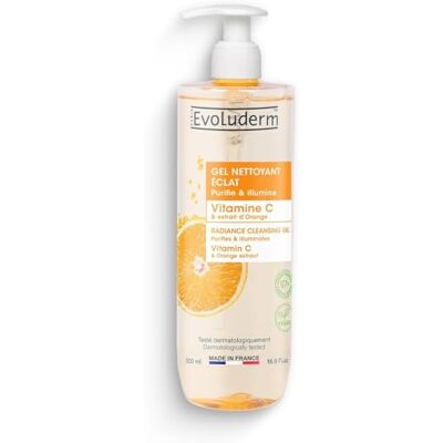 Evoluderm Vitamine C glansreinigingsgel – 500 ml – 97% natuurlijke oorsprong – veganistisch – gemaakt in Frankrijk Evoluderm Vitamine C glansreinigingsgel – 500 ml – 97% natuurlijke oorsprong – veganistisch – gemaakt in Frankrijk
