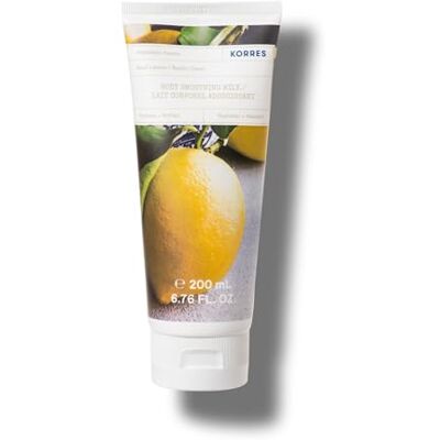 KORRES Hydraterende lichaamsmelk met natuurlijke extracten, veganistisch, zonder parabenen, geur basilicum, citroen, 200 ml KORRES Hydraterende lichaamsmelk met natuurlijke extracten, veganistisch, zonder parabenen, geur basilicum, citroen, 200 ml