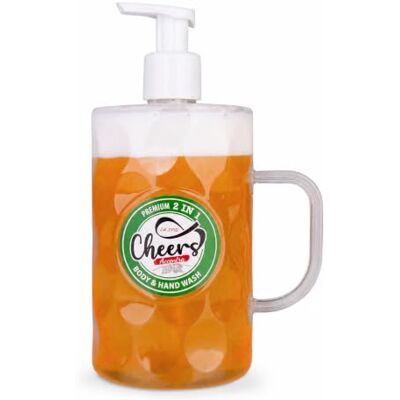 accentra Zeepdispenser in bierpul design, handzeep in bierlook, met 720 ml handzeep in schuimdispenser, vloeibare zeep, geur: berk en ceder, idee accentra Zeepdispenser in bierpul design, handzeep in bierlook, met 720 ml handzeep in schuimdispenser, vloeibare zeep, geur: berk en ceder, idee
