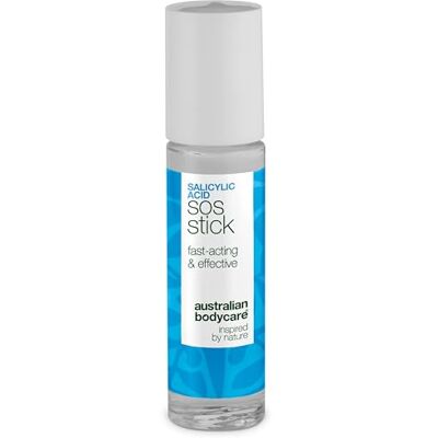 Australian Bodycare SOS-stick met salicylzuur voor puistjes, mee-eters, witte puistjes, puistjes, roodheid en verstopte poriën snelle behandeling voor een schone huid met salicylzuur Australian Bodycare SOS-stick met salicylzuur voor puistjes, mee-eters, witte puistjes, puistjes, roodheid en verstopte poriën snelle behandeling voor een schone huid met salicylzuur