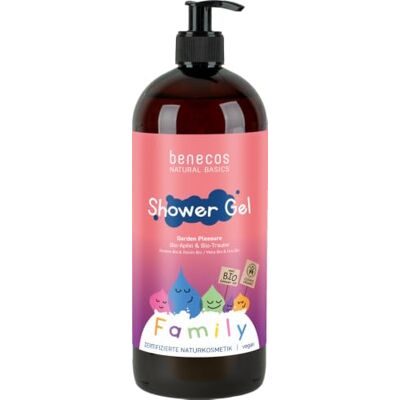 benecos Natuurcosmetica douchegel famLY grootte appel & druif veganistisch benecos Natuurcosmetica douchegel famLY grootte appel & druif veganistisch