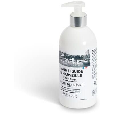 La Corvette Marseille vloeibare zeep met geitenmelk 500 ml La Corvette Marseille vloeibare zeep met geitenmelk 500 ml