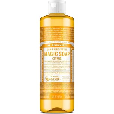 Dr. Bronner's DR BRONNER'S Org Citrus Oil Zeep 473ml Dr. Bronner's DR BRONNER'S Org Citrus Oil Zeep 473ml
