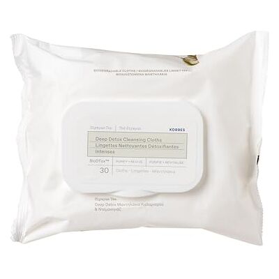 KORRES Olympus Tea Detox-doekjes voor gezicht en ogen, voor het verwijderen van onzuiverheden en make-up, biologisch afbreekbaar en veganistisch, ideaal voor onderweg KORRES Olympus Tea Detox-doekjes voor gezicht en ogen, voor het verwijderen van onzuiverheden en make-up, biologisch afbreekbaar en veganistisch, ideaal voor onderweg