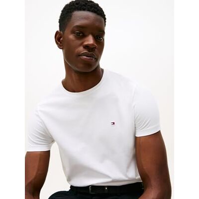Tommy Hilfiger Core Mw0mw27539 T-shirt Stretch Slim À Col en C T-shirts à manches courtes Homme (lot de 1) Tommy Hilfiger Core Mw0mw27539 T-shirt Stretch Slim À Col en C T-shirts à manches courtes Homme (lot de 1)