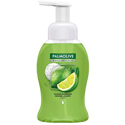 Palmolive Schuimzeep, limoen en munt, 1 x 250 ml, handzeep van schuim, geschikt voor de gevoelige huid Palmolive Schuimzeep, limoen en munt, 1 x 250 ml, handzeep van schuim, geschikt voor de gevoelige huid