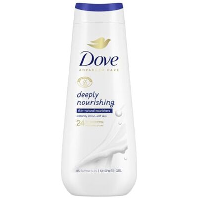 Dove Advanced Care Diepe Hydraterende Douchegel, Natuurlijke Hydraterende Douchegel, 600 ml Dove Advanced Care Diepe Hydraterende Douchegel, Natuurlijke Hydraterende Douchegel, 600 ml